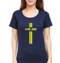 Load image into Gallery viewer, Valentino Rossi(VR 46) T-Shirt for Women-Navy Blue-Ektarfa.online
