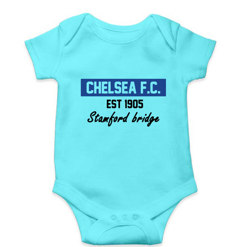 Chelsea Kids Romper For Baby Boy/Girl-0-5 Months(18 Inches)-Sky Blue-Ektarfa.online