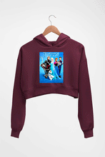Load image into Gallery viewer, Frozen Crop HOODIE FOR WOMEN-Maroon-Ektarfa.online
