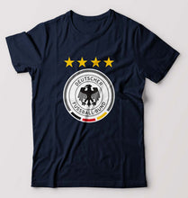 Load image into Gallery viewer, Germany Football T-Shirt for Men-S(38 Inches)-Navy Blue-Ektarfa.online
