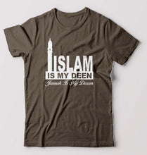 Load image into Gallery viewer, Islam T-Shirt for Men-Olive Green-Ektarfa.online
