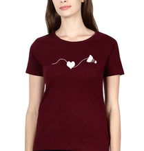 Load image into Gallery viewer, Badminton T-Shirt for Women-Maroon-Ektarfa.online
