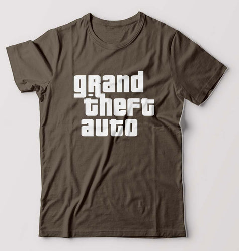 Grand Theft Auto (GTA) T-Shirt for Men-Olive Green-Ektarfa.online