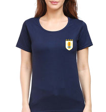 Load image into Gallery viewer, Uruguay Football T-Shirt for Women-Navy Blue-Ektarfa.online
