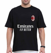 Load image into Gallery viewer, A.C. Milan 2021-22 Oversized T-Shirt for Men-Black-Ektarfa.online
