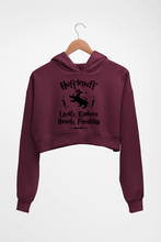 Load image into Gallery viewer, Hufflepuff Harry Potter Crop HOODIE FOR WOMEN-Maroon-Ektarfa.online
