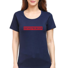 Load image into Gallery viewer, Entrepreneur T-Shirt for Women-Navy Blue-Ektarfa.online
