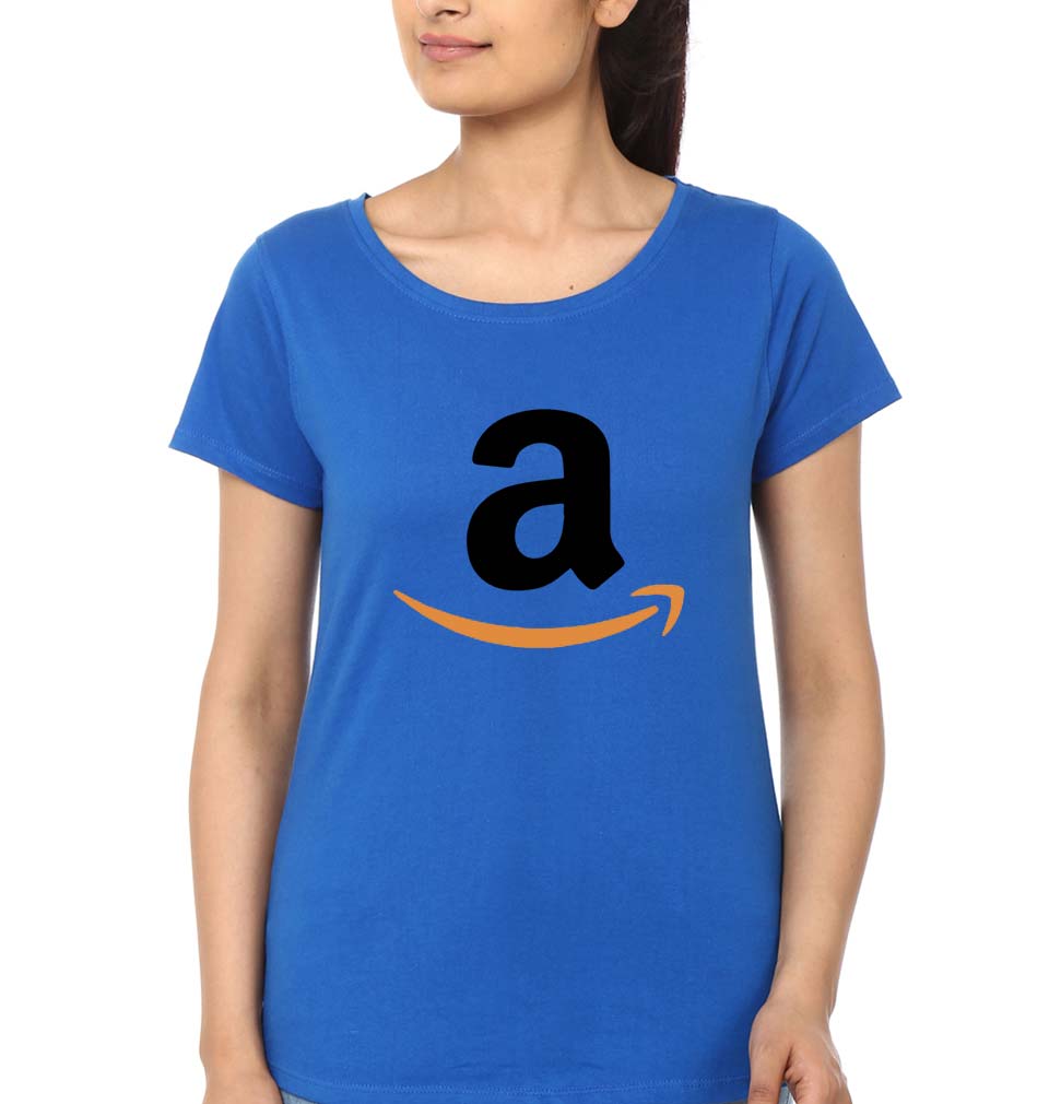 Amazon T-Shirt for Women-Royal Blue-Ektarfa.online