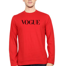 Load image into Gallery viewer, Vogue Full Sleeves T-Shirt for Men-Red-Ektarfa.online
