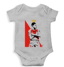 Load image into Gallery viewer, Kylian Mbappé Kids Romper For Baby Boy/Girl-0-5 Months(18 Inches)-Grey-Ektarfa.online
