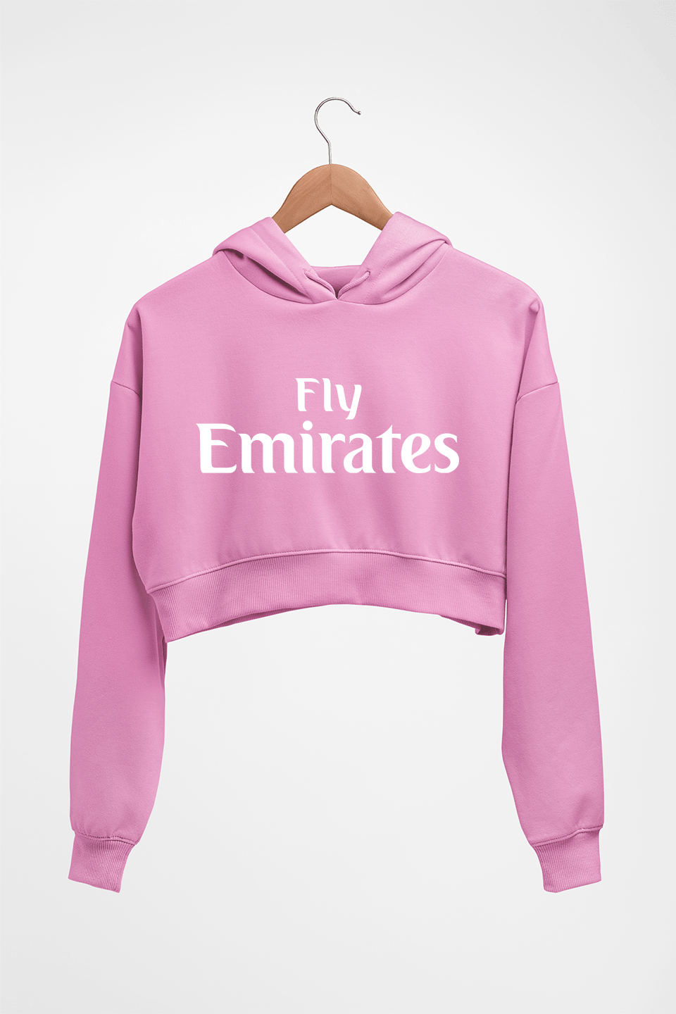 Fly Emiates Crop HOODIE FOR WOMEN-Light Baby Pink-Ektarfa.online