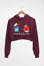 Load image into Gallery viewer, Tuca &amp; Bertie Crop HOODIE FOR WOMEN-Maroon-Ektarfa.online
