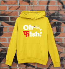 Load image into Gallery viewer, Fish Funny Unisex Hoodie for Men/Women-Mustard Yellow-Ektarfa.online
