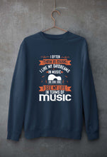 Load image into Gallery viewer, Music Unisex Sweatshirt for Men/Women-Navy Blue-Ektarfa.online
