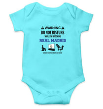 Load image into Gallery viewer, Warning Real Madrid Kids Romper For Baby Boy/Girl-0-5 Months(18 Inches)-Sky Blue-Ektarfa.online
