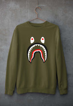 Load image into Gallery viewer, Bape Shark Unisex Sweatshirt for Men/Women-Olive Green-Ektarfa.online
