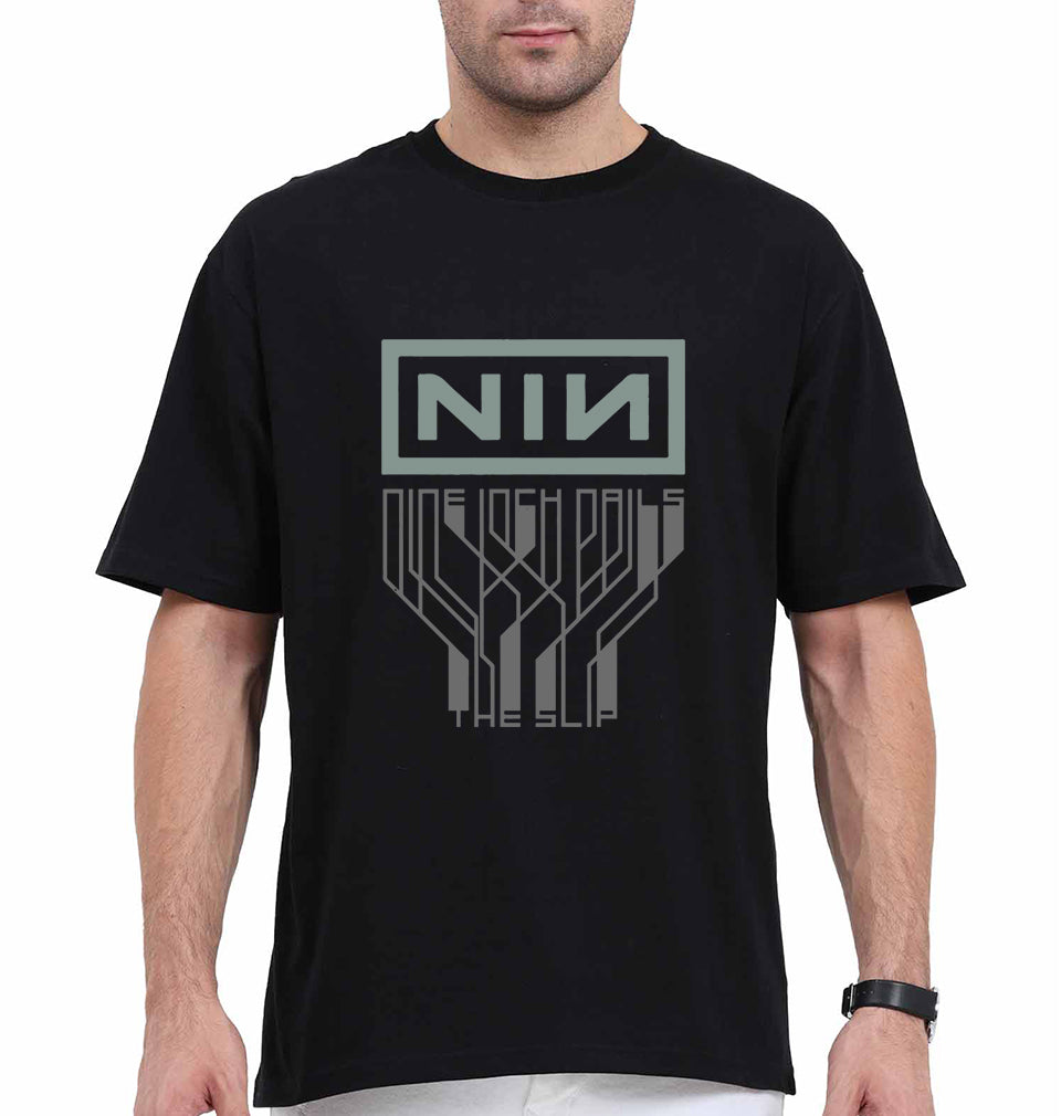 Nine Inch Nails Oversized T-Shirt for Men-Black-Ektarfa.online