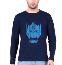 Load image into Gallery viewer, Optimus Prime Full Sleeves T-Shirt for Men-Navy Blue-Ektarfa.online
