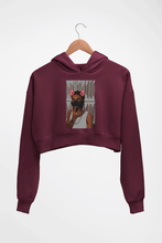 Load image into Gallery viewer, MC Stan Crop HOODIE FOR WOMEN-Maroon-Ektarfa.online
