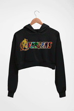 Load image into Gallery viewer, Avengers Crop HOODIE FOR WOMEN-Black-Ektarfa.online
