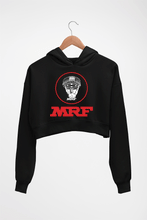 Load image into Gallery viewer, MRF Crop HOODIE FOR WOMEN-Black-Ektarfa.online
