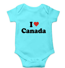 Load image into Gallery viewer, I Love Canada Kids Romper For Baby Boy/Girl-0-5 Months(18 Inches)-Sky Blue-Ektarfa.online
