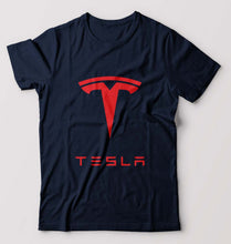 Load image into Gallery viewer, Tesla T-Shirt for Men-Navy Blue-Ektarfa.online
