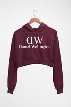 Load image into Gallery viewer, Danial Wellington Crop HOODIE FOR WOMEN-Maroon-Ektarfa.online
