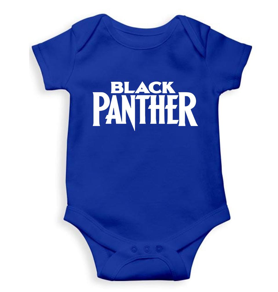 Black Panther Superhero Kids Romper For Baby Boy/Girl-Royal Blue-Ektarfa.online