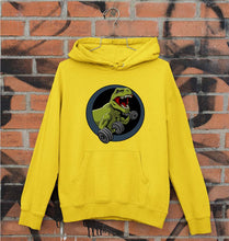 Load image into Gallery viewer, Angry T-Rex Gym Unisex Hoodie for Men/Women-Mustard Yellow-Ektarfa.online
