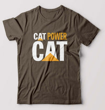 Load image into Gallery viewer, Cat Power T-Shirt for Men-Olive Green-Ektarfa.online

