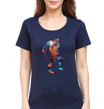 Load image into Gallery viewer, Hanuman Ji (God) T-Shirt for Women-Navy Blue-Ektarfa.online
