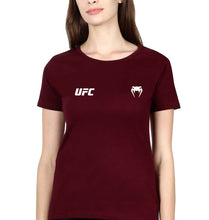 Load image into Gallery viewer, UFC Venum T-Shirt for Women-Maroon-Ektarfa.online
