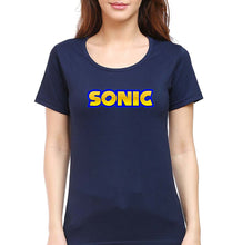 Load image into Gallery viewer, Sonic T-Shirt for Women-Navy Blue-Ektarfa.online
