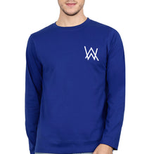 Load image into Gallery viewer, Alan Walker Logo Full Sleeves T-Shirt for Men-Royal Blue-Ektarfa.online
