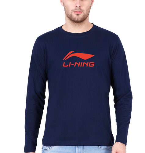 Li-Ning Full Sleeves T-Shirt for Men-Navy Blue-Ektarfa.online