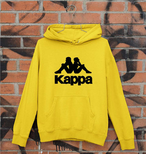 Kappa Unisex Hoodie for Men/Women-Mustard Yellow-Ektarfa.online