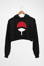 Load image into Gallery viewer, Uchiha clan Crop HOODIE FOR WOMEN-Black-Ektarfa.online
