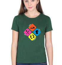 Load image into Gallery viewer, Play Chess T-Shirt for Women-Dark Green-Ektarfa.online
