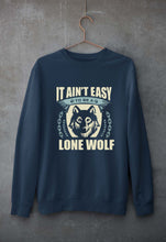 Load image into Gallery viewer, Wolf Unisex Sweatshirt for Men/Women-Navy Blue-Ektarfa.online
