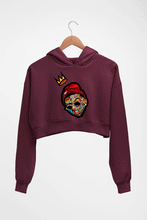 Load image into Gallery viewer, MC Stan Crop HOODIE FOR WOMEN-Maroon-Ektarfa.online
