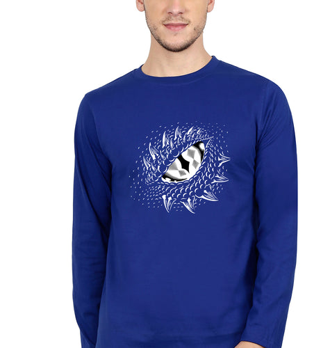 house of the dragon (dracarys) Full Sleeves T-Shirt for Men-Royal Blue-Ektarfa.online