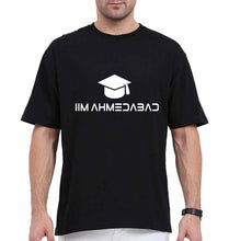 Load image into Gallery viewer, IIM A Ahmedabad Oversized T-Shirt for Men-Black-Ektarfa.online

