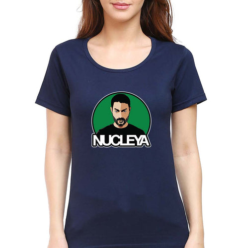 Nucleya T-Shirt for Women-Navy Blue-Ektarfa.online
