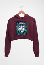 Load image into Gallery viewer, Trippy Stoner Psychedelic Crop HOODIE FOR WOMEN-Maroon-Ektarfa.online
