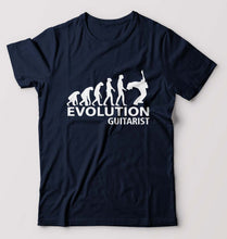 Load image into Gallery viewer, Guitarist T-Shirt for Men-Navy Blue-Ektarfa.online
