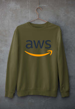 Load image into Gallery viewer, Amazon AWS Unisex Sweatshirt for Men/Women-Olive Green-Ektarfa.online
