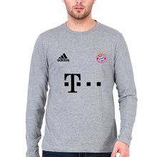 Load image into Gallery viewer, FC Bayern Munich 2021-22 Full Sleeves T-Shirt for Men-Grey Melange-Ektarfa.online
