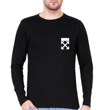 Load image into Gallery viewer, off White logo Full Sleeves T-Shirt for Men-Black-Ektarfa.online
