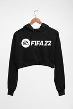 Load image into Gallery viewer, Fifa 22 Crop HOODIE FOR WOMEN-Black-Ektarfa.online
